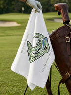 The Dye Club At Barefoot Resort, Golf Course Towel, South Carolina | Golf Course Print Towels