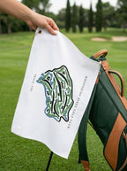 Whispering Pines Golf Club, Golf Course Towel, Texas | Golf Course Print Towels