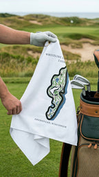 Whistling Straits Golf Course Print, Wisconsin | Golf Course Print Towels | Golf Course Microfiber