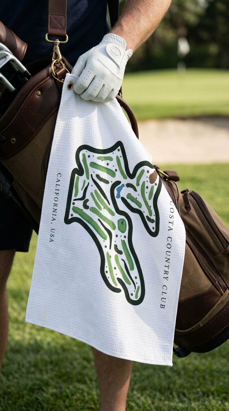 Contra Costa Country Club, Golf Course Print, California | Golf Course Print Towels | Golf Course Microfiber