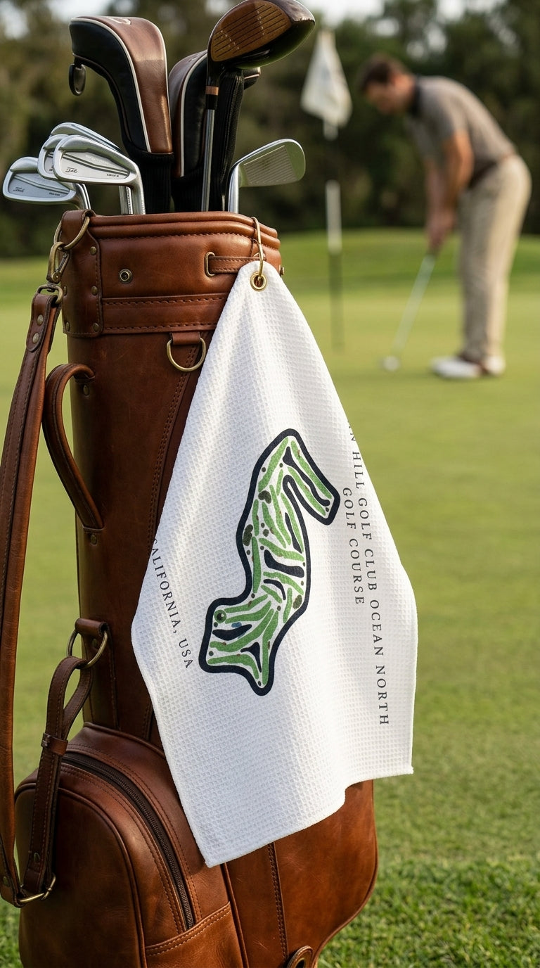 Pelican Hill Golf Club Ocean North Golf Course Prints, California | Golf Course Print Towels | Golf Course Microfiber