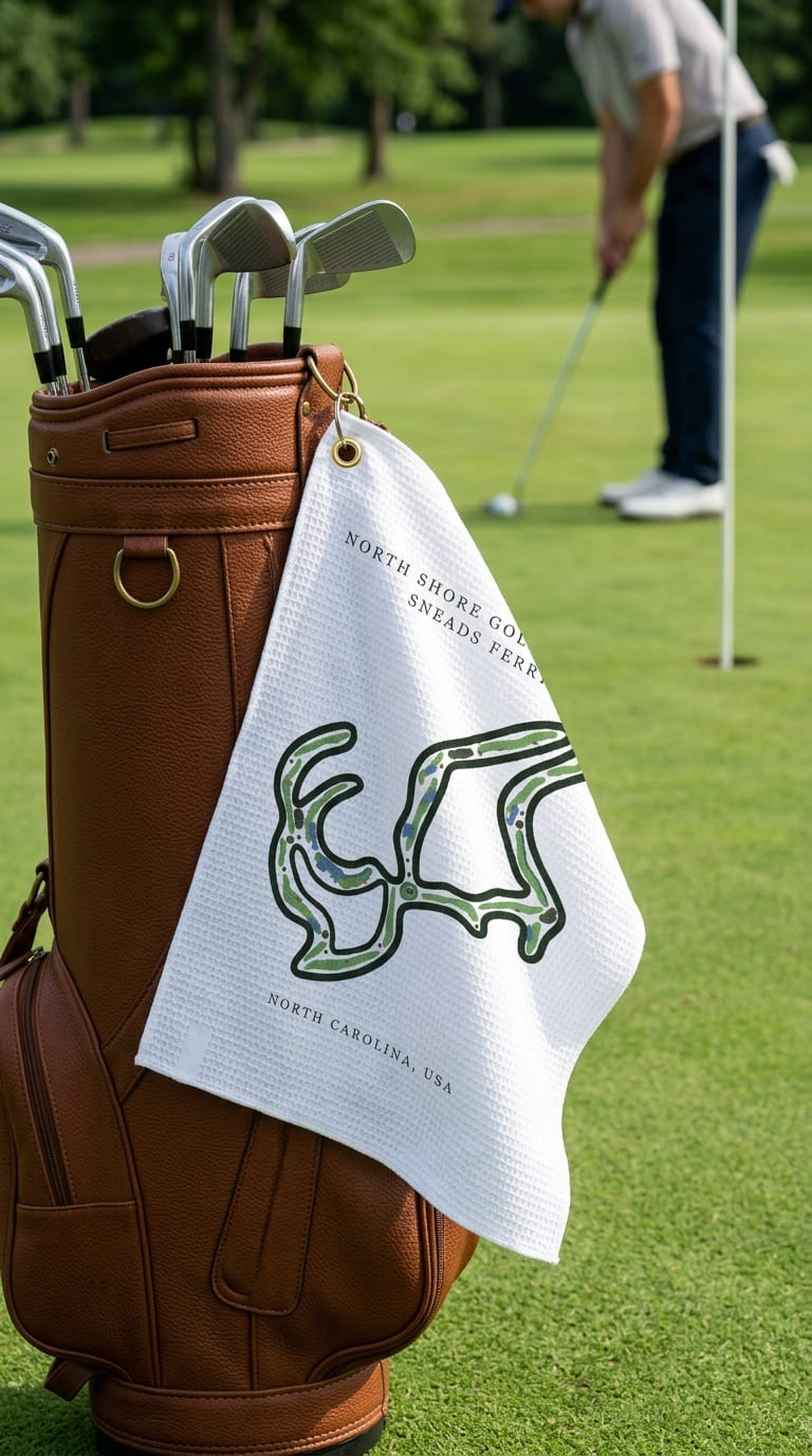 North shore golf course sneads ferry North Carolina | Golf Course Print Towels | Golf Course Microfiber