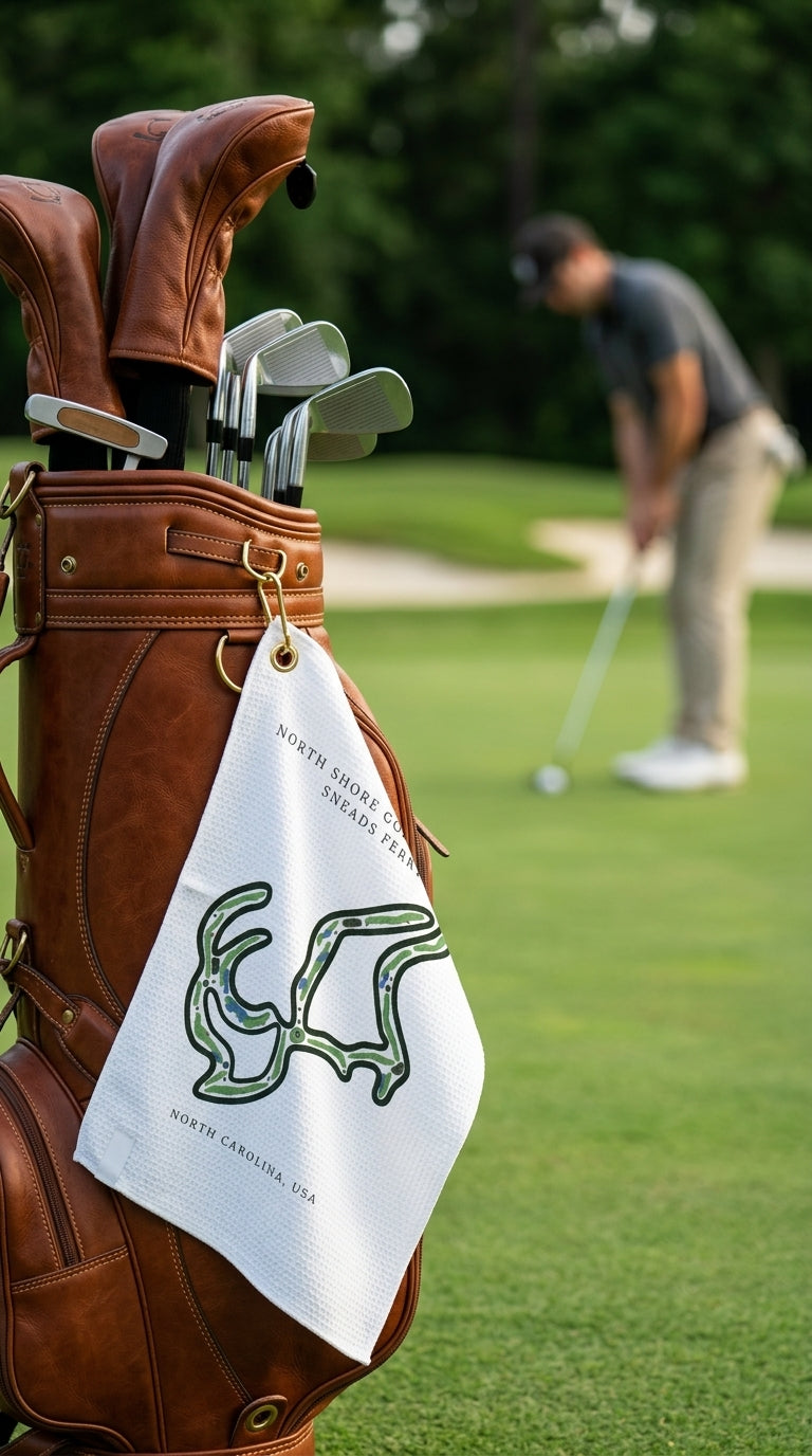 North Shore Golf Course Golf Course Prints, North Carolina | Golf Course Print Towels | Golf Course Microfiber