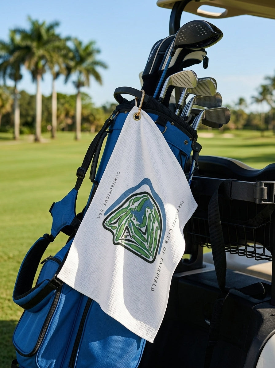 The Country Club of Fairfield, Golf Course Towel, Connecticut | Golf Course Print Towels