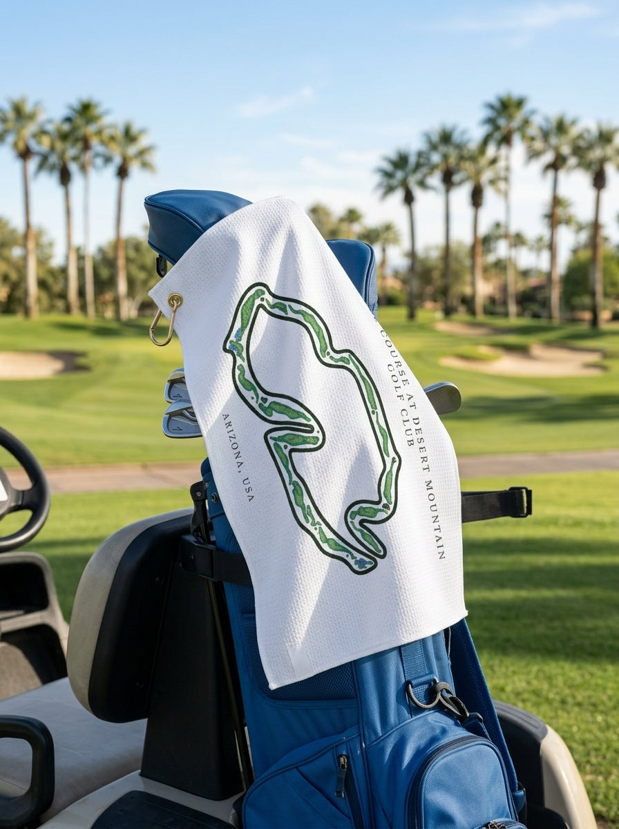 Renegade Course at Desert Mountain Golf Club, Arizona | Golf Course Print Towels | Golf Course Microfiber