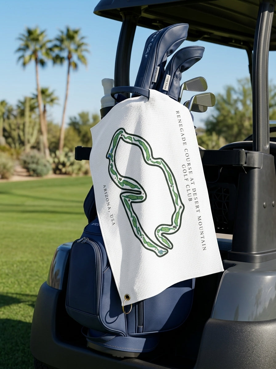 Renegade Course at Desert Mountain Golf Club, Arizona | Golf Course Print Towels | Golf Course Microfiber