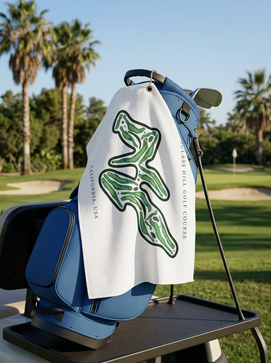 Spyglass Hill Golf Course, Golf Course Towel, California | Golf Course Print Towels