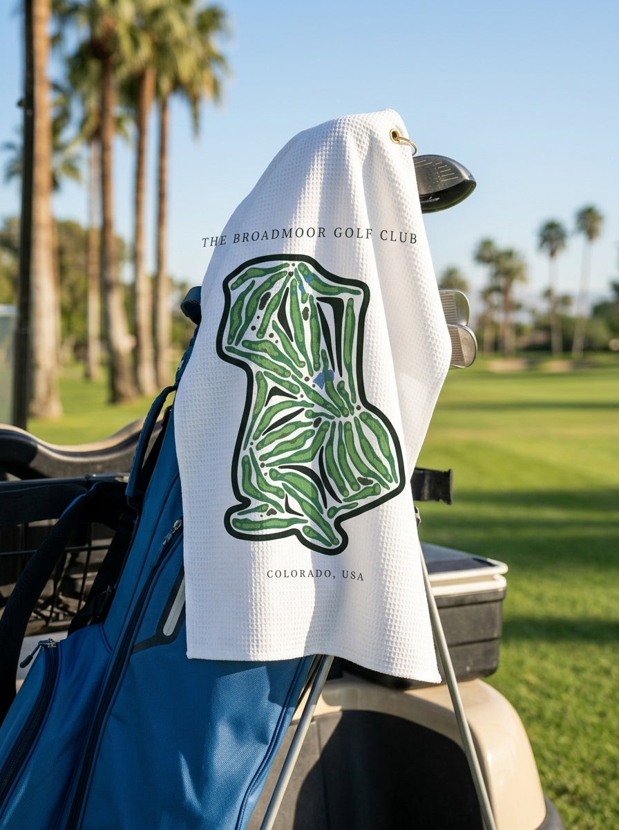The Broadmoor Golf Club, Golf Course Towel, Colorado | Golf Course Print Towels