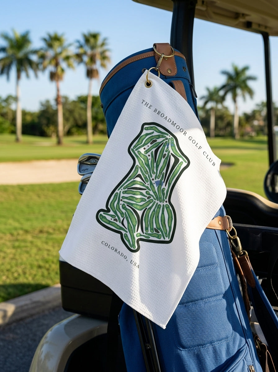 The Broadmoor Golf Club, Golf Course Towel, Colorado | Golf Course Print Towels