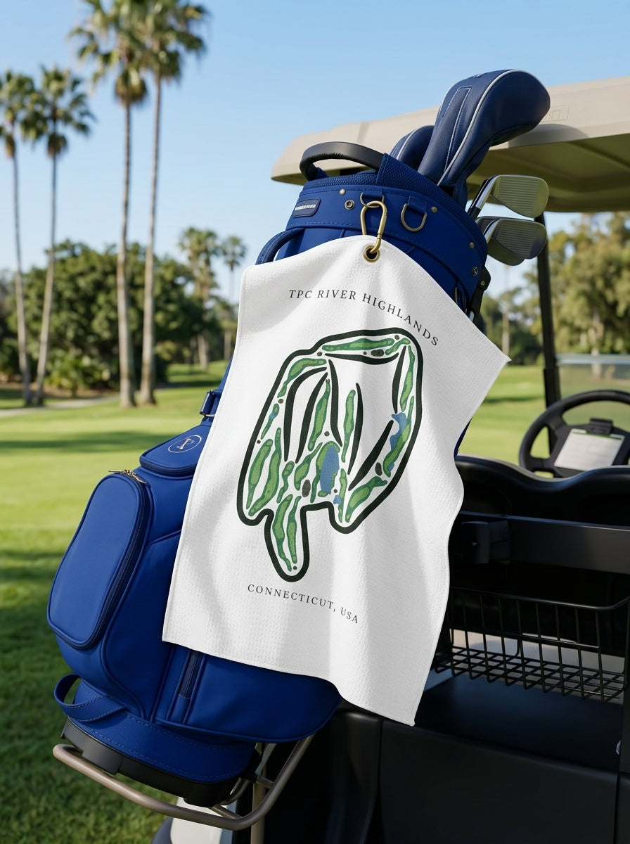 TPC River Highlands, Golf Course Towel, Connecticut | Golf Course Print Towels