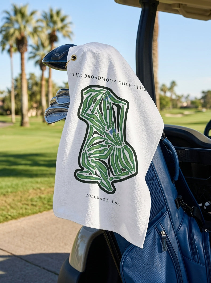 The Broadmoor Golf Club, Golf Course Towel, Colorado | Golf Course Print Towels