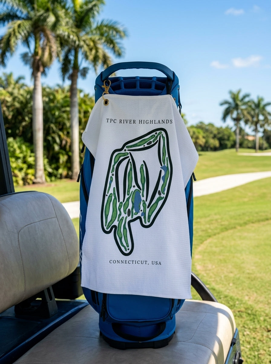 TPC River Highlands, Golf Course Towel, Connecticut | Golf Course Print Towels