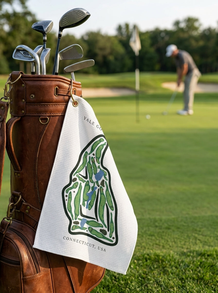 Yale Golf Course, Golf Course Towel, Connecticut | Golf Course Print Towels