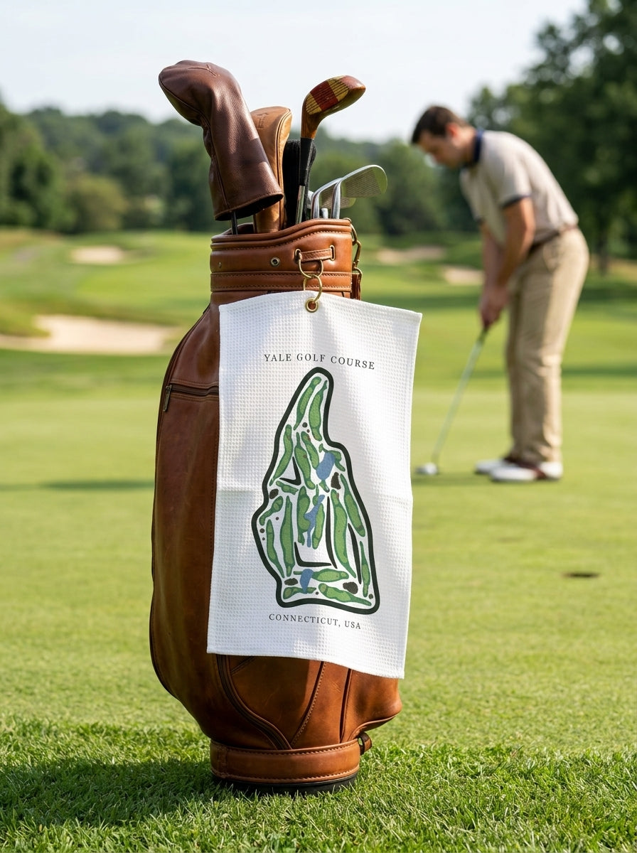Yale Golf Course, Golf Course Towel, Connecticut | Golf Course Print Towels