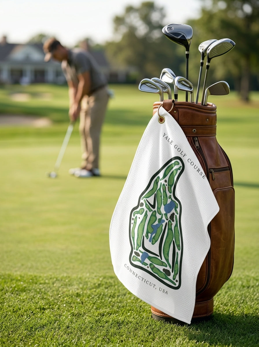 Yale Golf Course, Golf Course Towel, Connecticut | Golf Course Print Towels