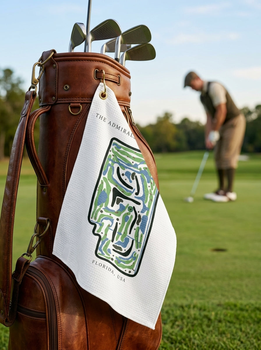 The Admirals Cove Golf Club, Golf Course Towel, Florida | Golf Course Print Towels