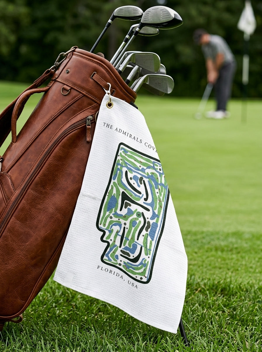 The Admirals Cove Golf Club, Golf Course Towel, Florida | Golf Course Print Towels
