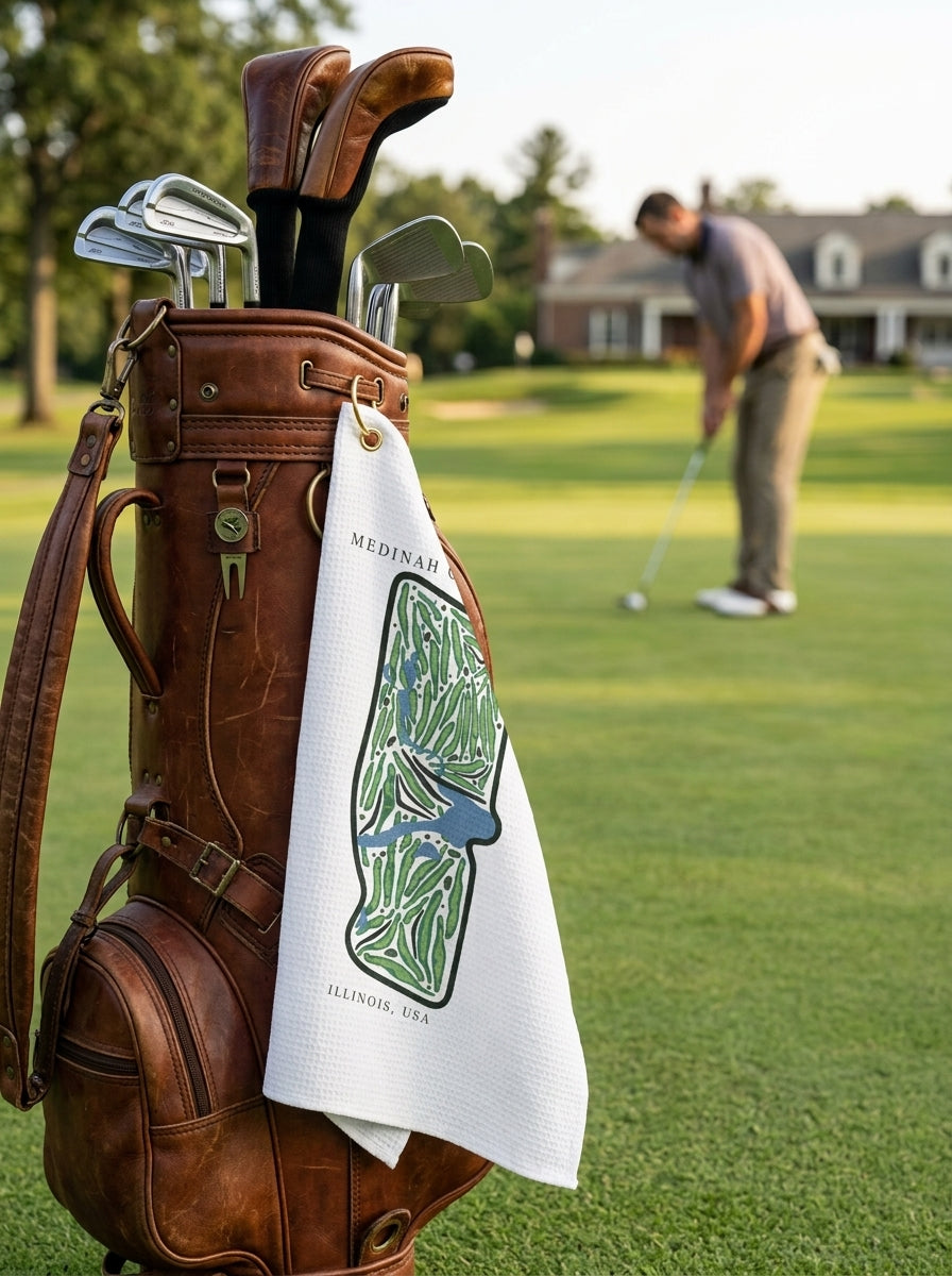 Medinah Country Club, Golf Course Towel, Illinois | Golf Course Print Towels