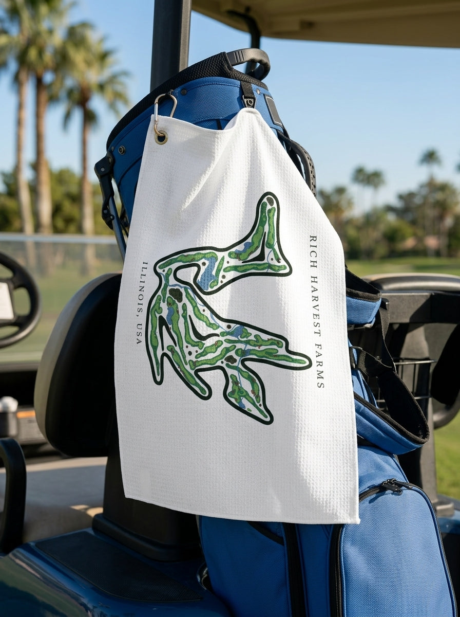 Rich Harvest Farms, Golf Course Towel, Illinois | Golf Course Print Towels