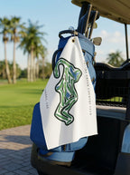 Squire Creek Country Club, Golf Course Towel, Louisiana | Golf Course Print Towels