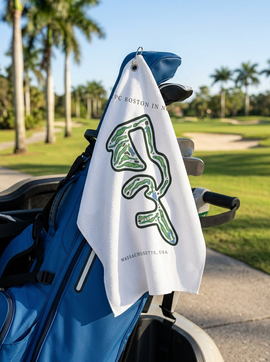 TPC Boston in Norton, Golf Course Towel, Massachusetts | Golf Course Print Towels