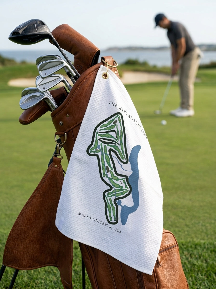 The Kittansett Club, Golf Course Towel, Massachusetts | Golf Course Print Towels