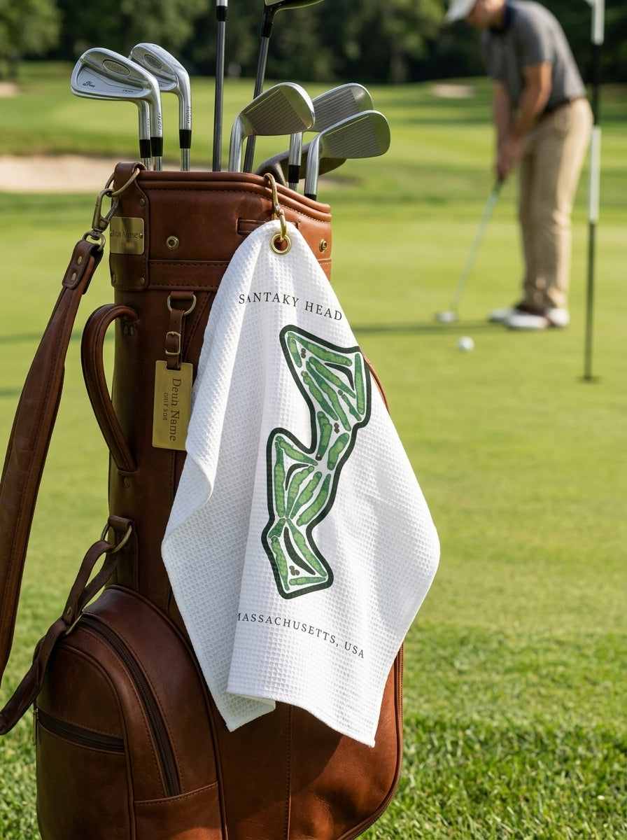 Sankaty Head Golf Club, Golf Course Towel, Massachusetts | Golf Course Print Towels
