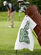 Bay Mills Golf Course, Golf Course Towel, Michigan | Golf Course Print Towels