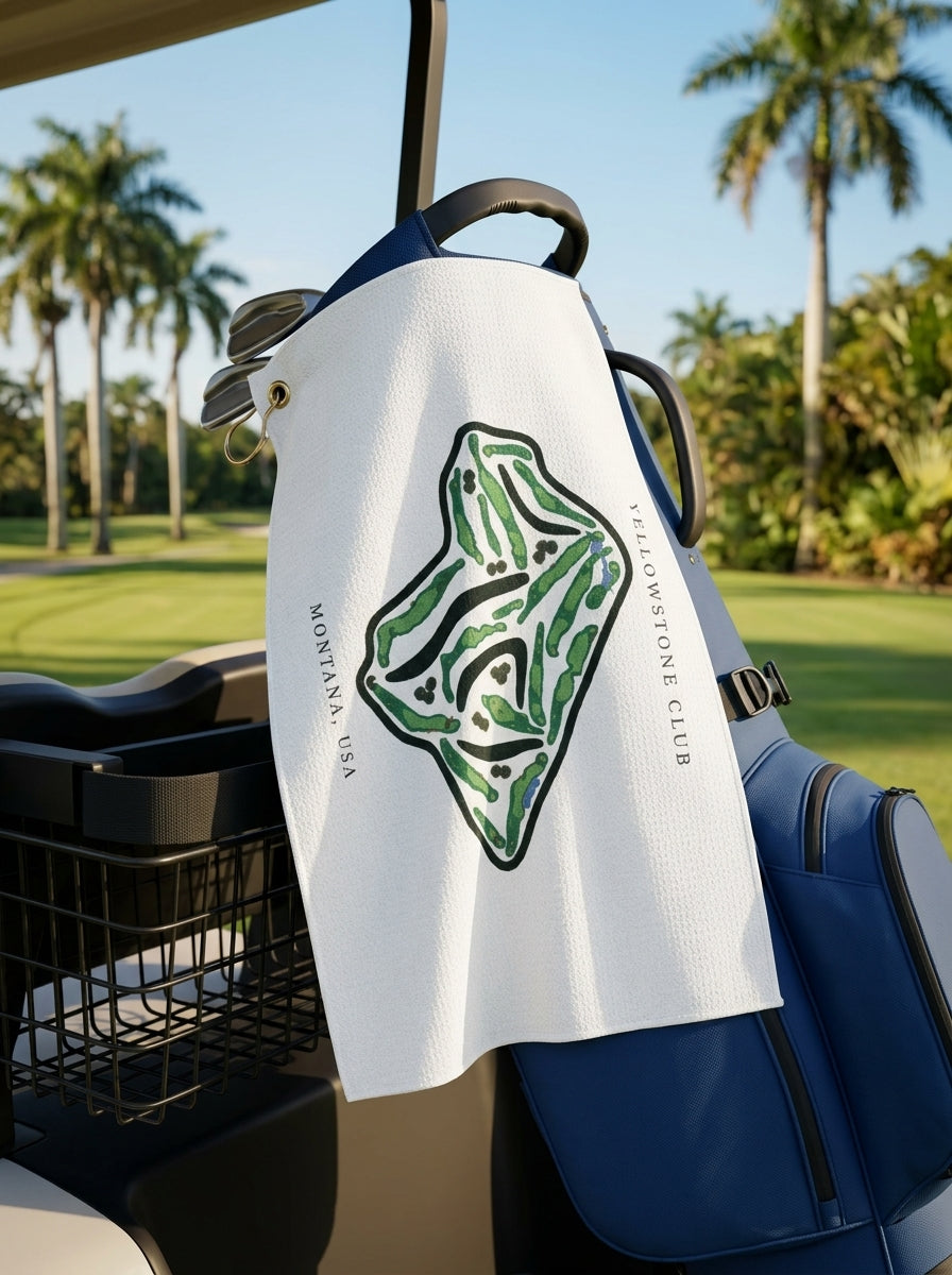 Yellowstone Club, Golf Course Towel, Montana| Golf Course Print Towels
