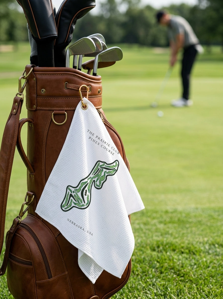 The Prairie Club - Dunes Course, Golf Course Towel, Nebraska | Golf Course Print Towels