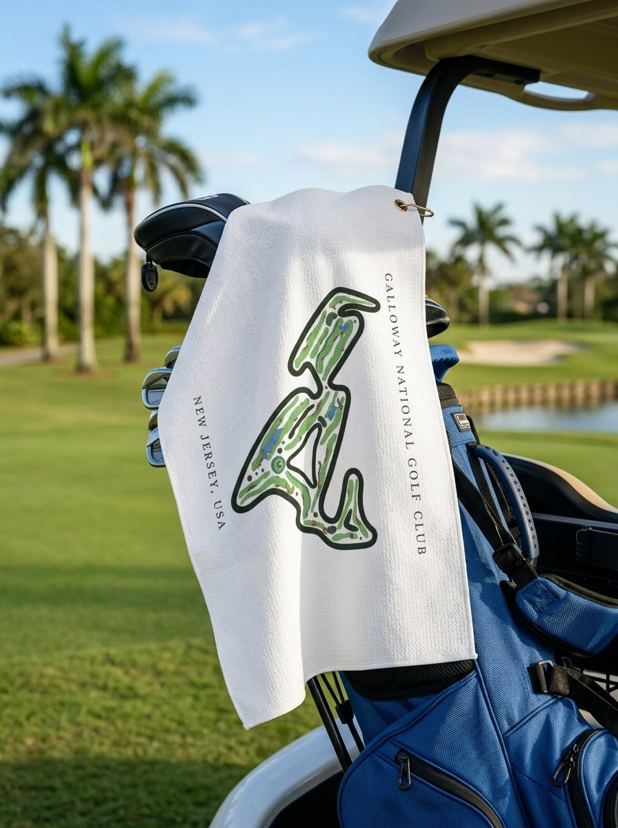 Galloway National Golf Club, Golf Course Towel, New Jersey | Golf Course Print Towels
