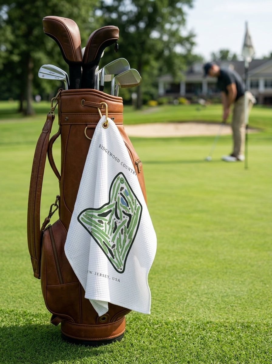 Ridgewood Country Club, Golf Course Towel, New Jersey | Golf Course Print Towels