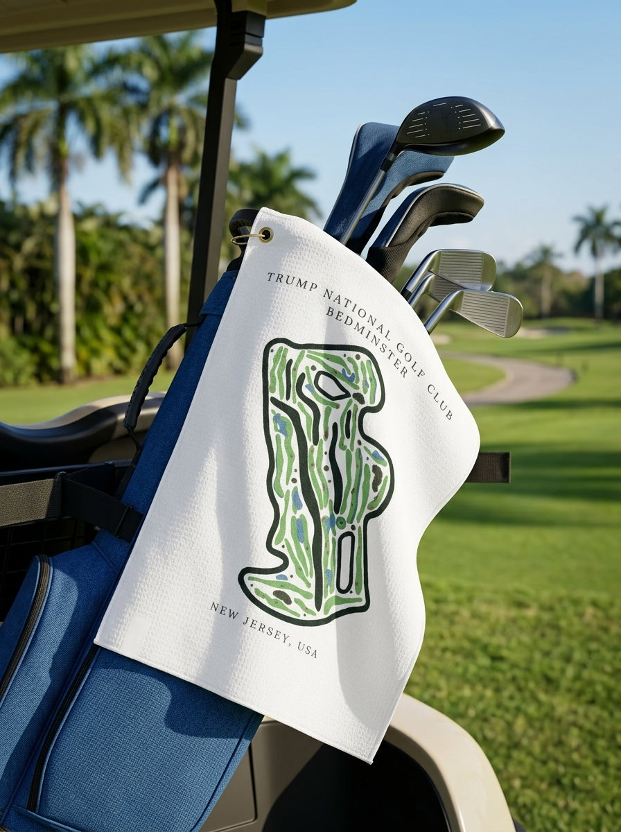 Trump National Golf Club Bedminster, Golf Course Towel, New Jersey | Golf Course Print Towels