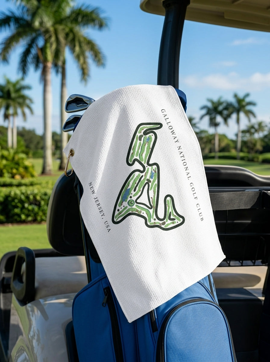 Galloway National Golf Club, Golf Course Towel, New Jersey | Golf Course Print Towels