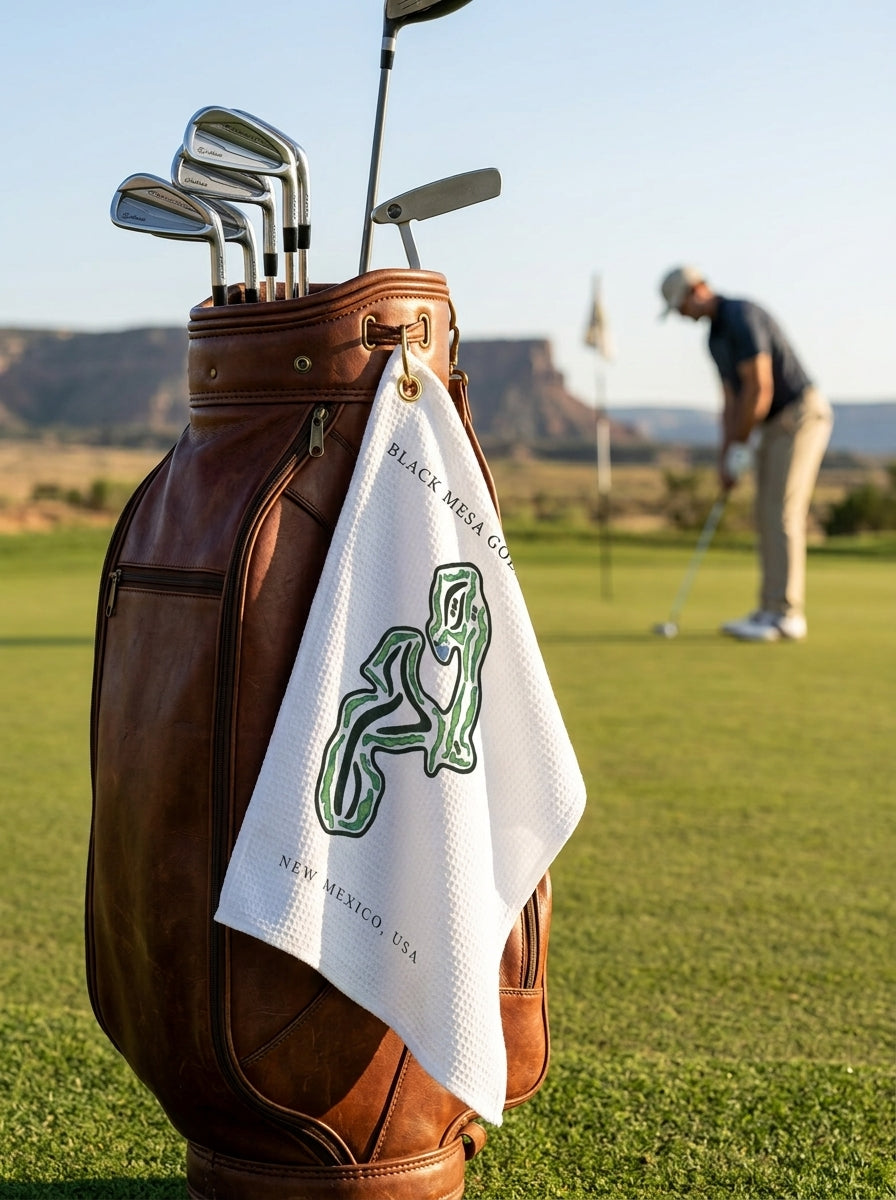 Black Mesa Golf Club, Golf Course Towel, New Mexico | Golf Course Print Towels