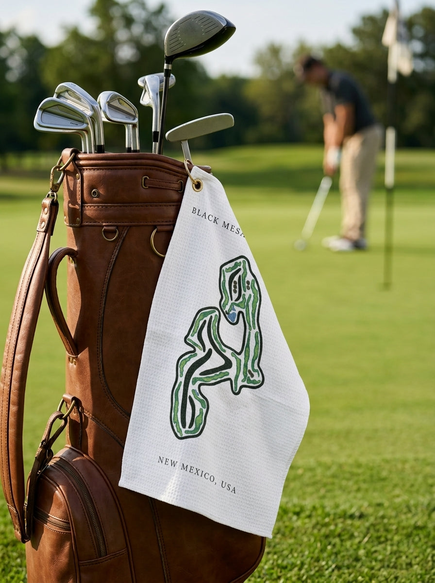 Black Mesa Golf Club, Golf Course Towel, New Mexico | Golf Course Print Towels