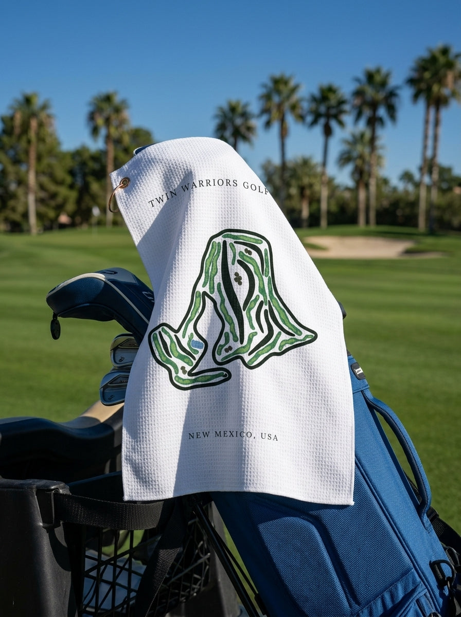 Twin Warriors Golf Club, Golf Course Towel, New Mexico | Golf Course Print Towels