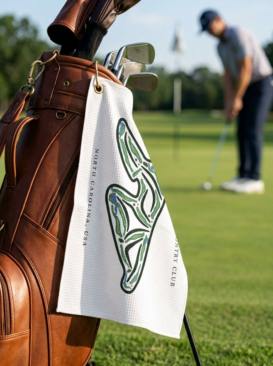 Providence Country Club, Golf Course Towel, North Carolina | Golf Course Print Towels