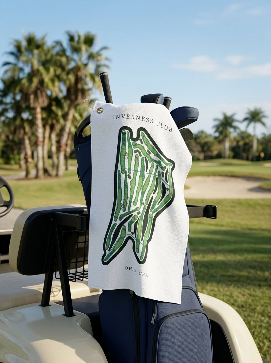 Inverness Club, Golf Course Towel, Ohio | Golf Course Print Towels