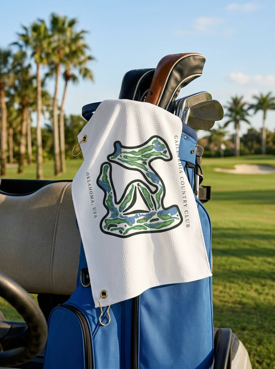 Gaillardia Country Club, Golf Course Towel, Oklahoma | Golf Course Print Towels
