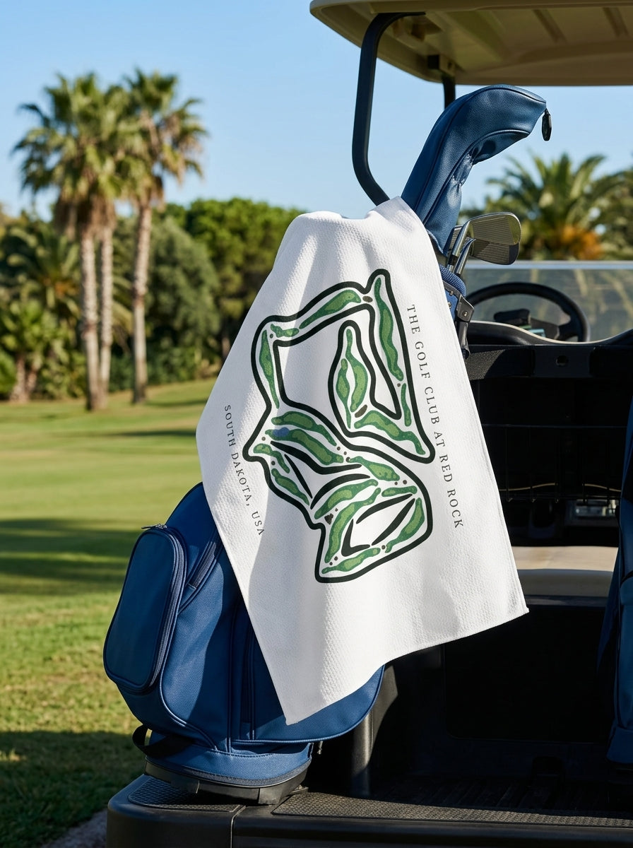 The Golf Club at Red Rock, Golf Course Towel, South Dakota | Golf Course Print Towels