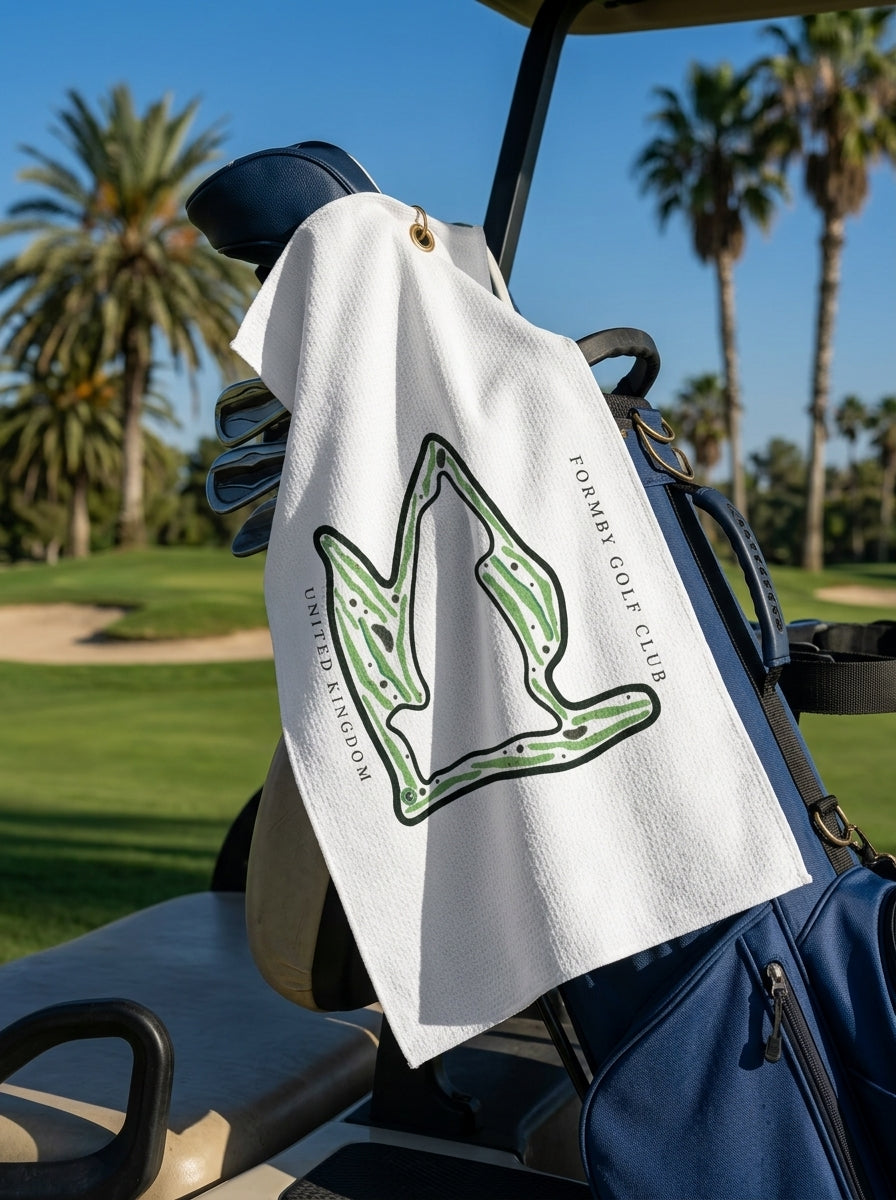 Formby Golf Club, Golf Course Towel, United Kingdom | Golf Course Print Towels