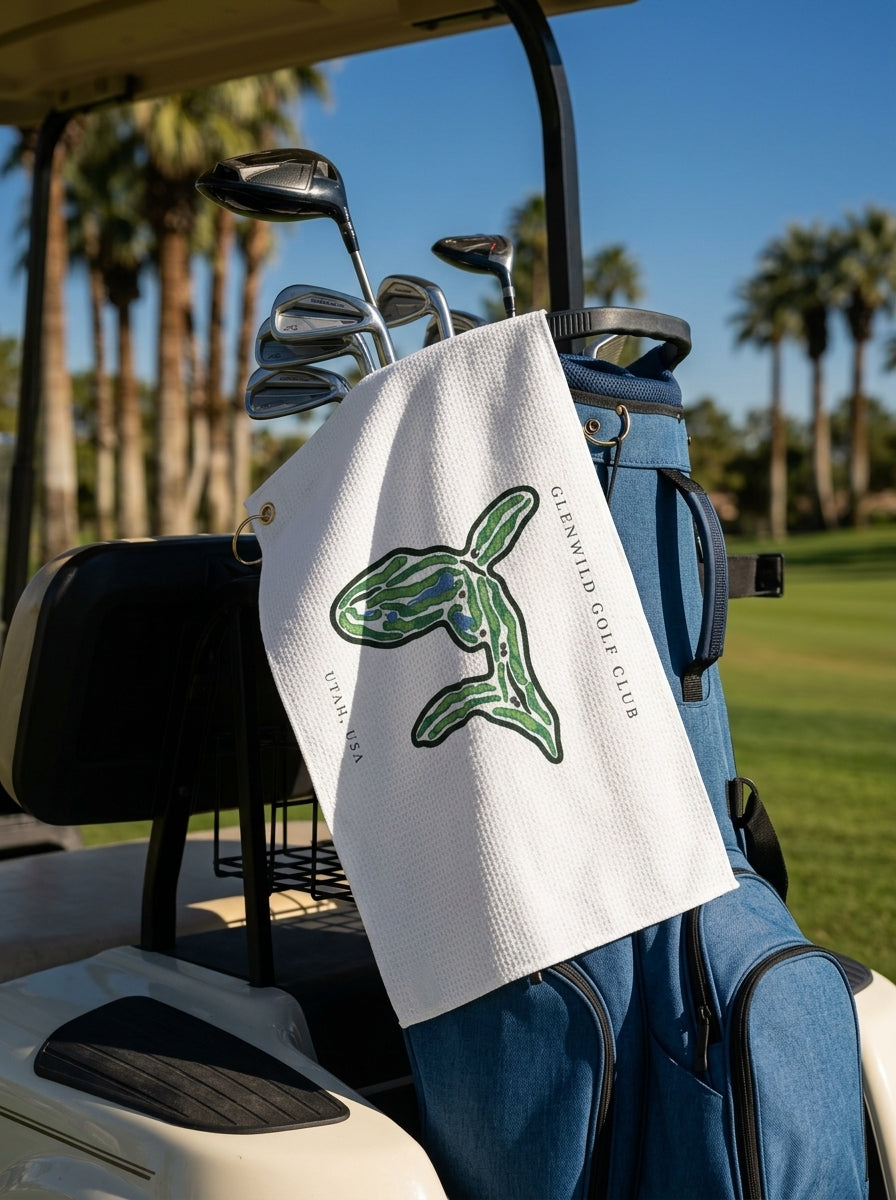 Glenwild Golf Club, Golf Course Towel, Utah | Golf Course Print Towels