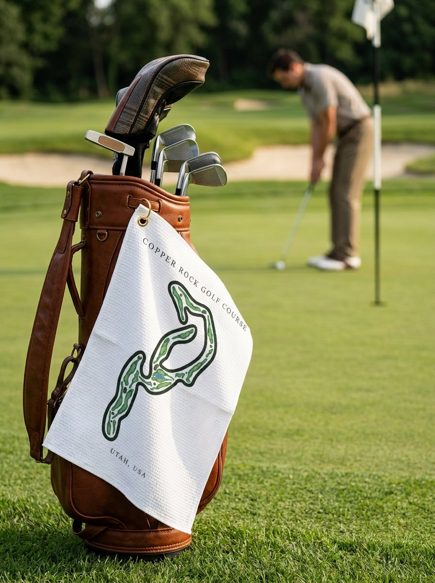 Copper Rock, Golf Course Towel, Utah | Golf Course Print Towels