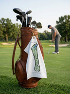 The Creek Locust Club, Golf Course Towel, New York | Golf Course Print Towels