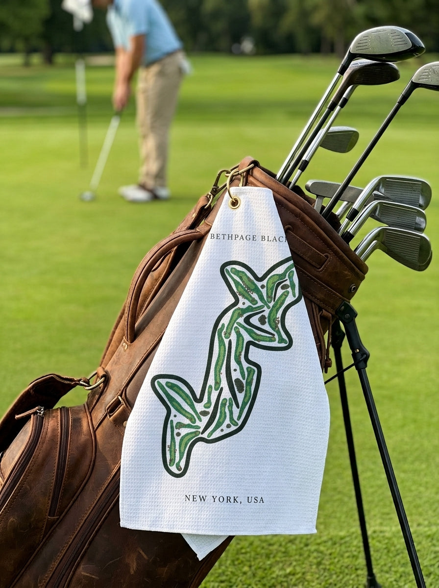 Bethpage Black, Golf Course Towel, New York | Golf Course Print Towels