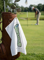 The Creek Locust Club, Golf Course Towel, New York | Golf Course Print Towels