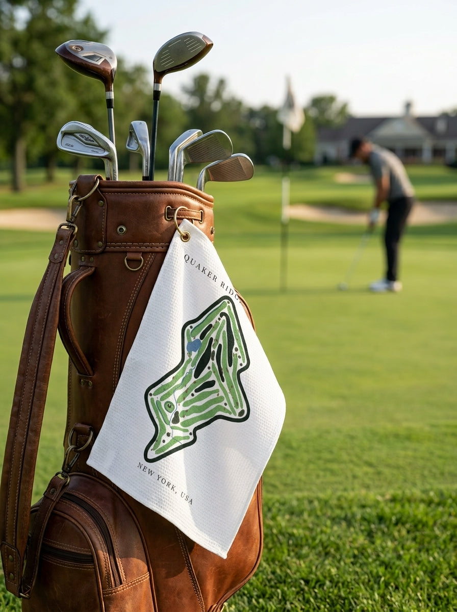 Quaker Ridge Golf Club, Golf Course Towel, New York | Golf Course Print Towels