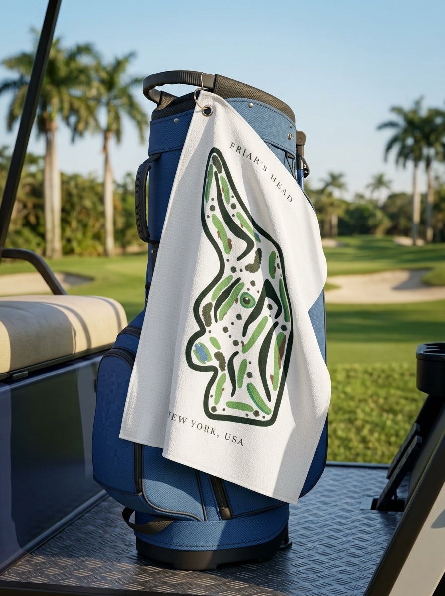Friar's Head, Golf Course Towel, New York | Golf Course Print Towels