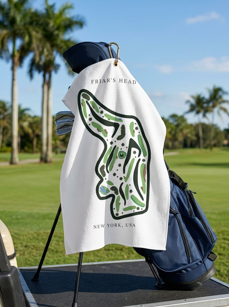 Friar's Head, Golf Course Towel, New York | Golf Course Print Towels